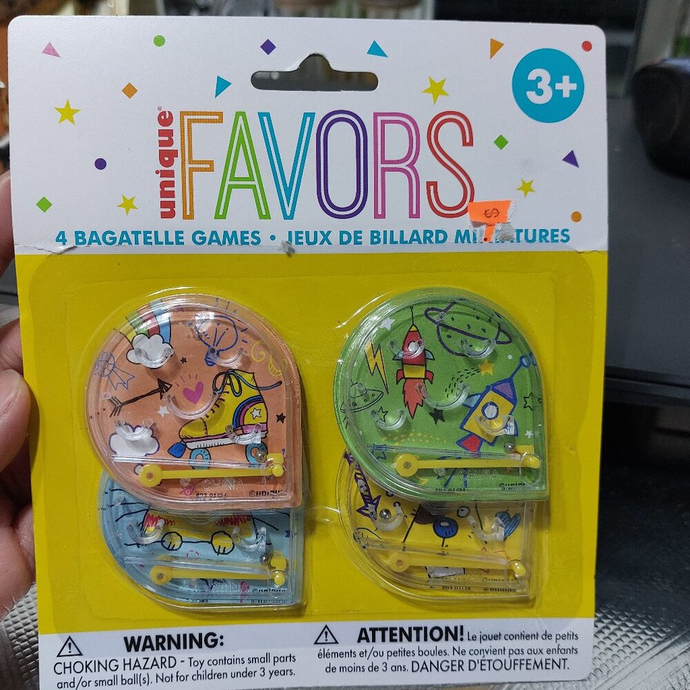 Unique Bagatelle Games Party Favors For Kids 3 + Ages Up Funny Little Mini Games